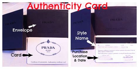 prada card authenticity check